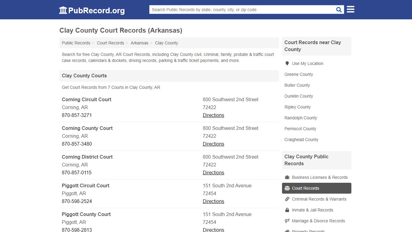 Free Clay County Court Records (Arkansas Court Records) - PubRecord.org