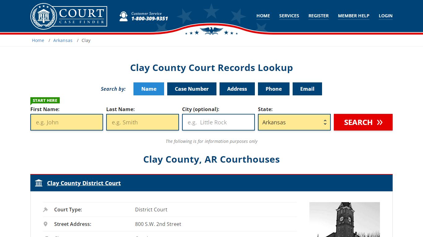Clay County Court Records | AR Case Lookup